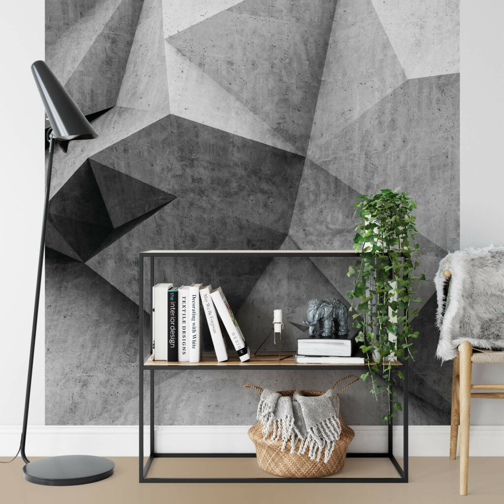 Concrete wall mural